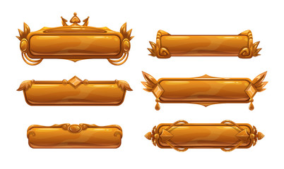 Beautiful decorative metal title banners