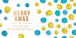© konvertar - Merry christmas and Happy New Year sale background banner with balls and stars pattern. Wallpaper.flyers, invitation, posters, brochure, banners, calendar. Vector illustration.