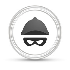 Poster - Weißer Button - Bandit