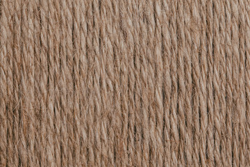 Wall Mural - Brown linen rope pattern texture.