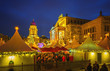 Christmas market, French church and konzerthaus in Berlin, Germany