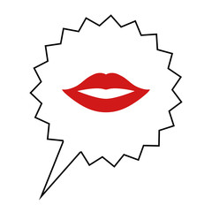 Sticker - Lippen - Aktion