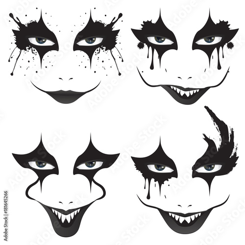 Spooky Halloween Makeup Wallpaper Mural
