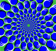 Multi Circle Tunnel Optical Illusion With Perceived Movement