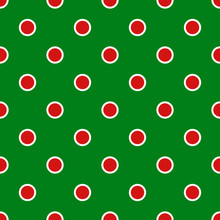 Red And Green Polka Dot Pattern