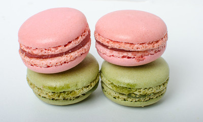 Colorful sweet macaroons