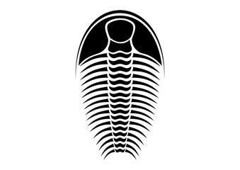 trilobite - black and white vector