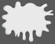 Vector blot of white paint or glue