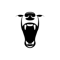 Wall Mural - vector bear head