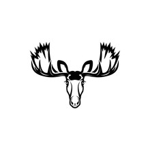 Vector Moose Head