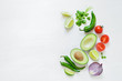 © fortyforks - Guacamole ingredients background