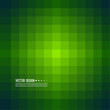 Abstract background with rhythmic overlapping squares. Transition and gradation of color. Vector blend gradient for illustrations, covers and flyer. Pixel green.