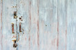 © dero2084 - Closed metal door in front, grunge style, space for text