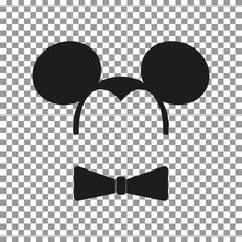 Mouse Sticker Vector.