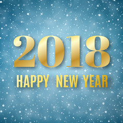 Wall Mural - Happy New Year text,