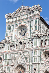 Wall Mural - Facade of the Cathedral Santa Maria del Fiore (Duomo)  in Florence