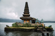 Ulun Danu Bratan (Pura Ulu Danau) temple. Famous place, national landmark of Bali, Indonesia