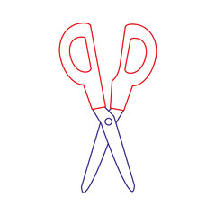 Sticker - Isolated scissor design