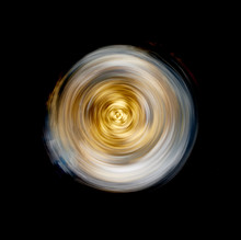Gold Spinning Wheel Vortex Of Light