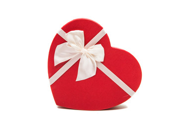 Canvas Print - gift box heart