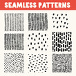 Collection of Hand Drawn vector textures