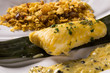Fried fish with farofa and passion fruit sauce - Traditional amazonian dish - Filhote caboclo