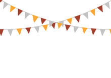 Thanksgiving Bunting Flags. Holiday Decorations.