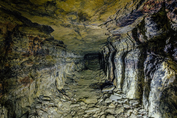 Wall Mural - Abandoned and collapsed sandstone or  limestone mine