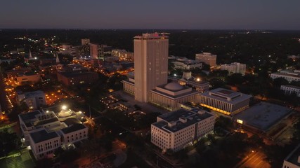 Wall Mural - Drone footage Florida State Capitol Tallahassee FL 4k