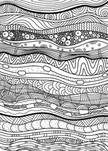 Vector Pattern With Zentangle Background. Pattern For Invitations, Posters, Coloring. Flayers, Spa, Vector Illustration.