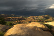 Storm Clouds Rolling In Over Boulders in Hampi, India