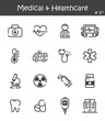 © stockdevil - Medical and Healthcare line icon set 1