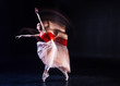 © zinkevych - Grace and elegance. Nice beautiful attractive woman closing her eyes and dancing while being involved in the activity