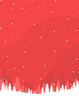 Winter landscape red christmas themed poster