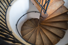 Spiral Castle Stairs Made By Wood