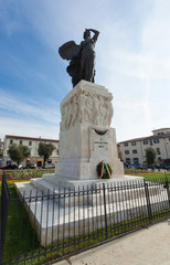 Wall Mural -  The bronze statue in Della Vittoria Square in Empoli