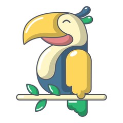 Canvas Print - Parrot icon, cartoon style
