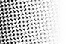 Halftone Background. Comic Dotted Pattern. Pop Art Style. Backdrop With Circles, Dots, Rounds Design Element Black, White Color. 