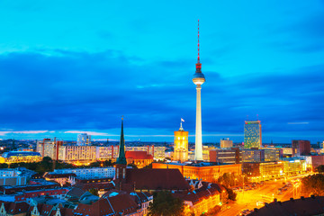 Wall Mural - Aerial overview of Berlin