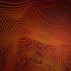 Leinwandbilder - Topographic map colorful abstract background with contour lines