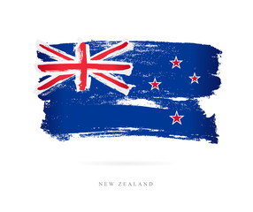 Canvas Print - Flag of New Zealand. Concept