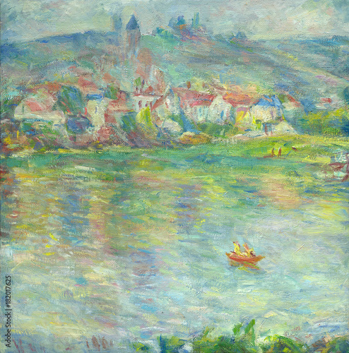 Obrazy Claude Monet  miasto-vetey-autorstwo-k-moneta