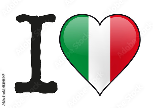 Italie I Love Italie Drapeau Cœur Icone Stock Vector Adobe Stock Italie I Love Italie Drapeau Cœur Icone Stock Vector Adobe Stock