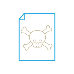 Sticker - Isolated skull design