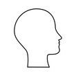 © Gstudio - human profile isolated icon vector illustration design