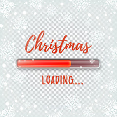 Poster - Christmas loading. Abstract design template.