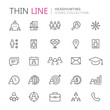 © Skellen - Collection of headhunting thin line icons
