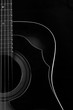 © Charlotte - Part of acustic guitar in black and white