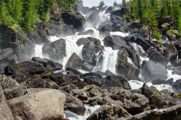 Wall Mural - Waterfall Uchar. Altai Republic. Russia