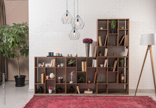 Office Library Interior Design Decoration Bookshelf Room Style